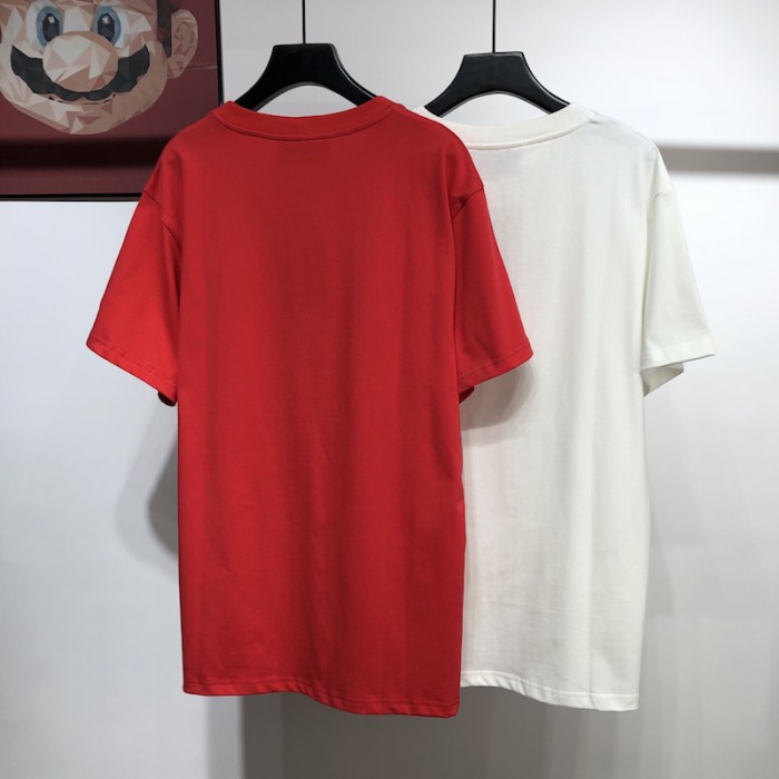 doraemon x G*u*i oversize t-shirt red