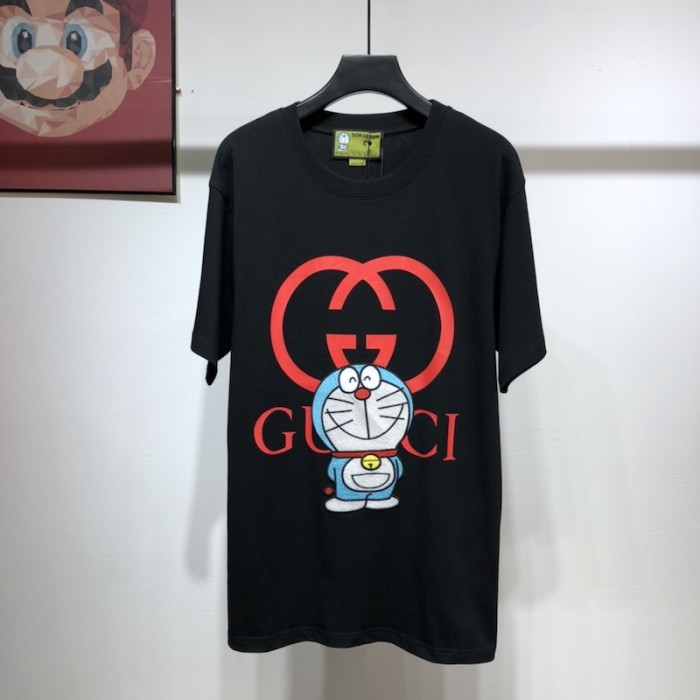 doraemon x G*u*i oversize t-shirt black