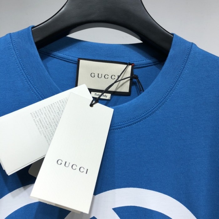 doraemon x G*u*i oversize t-shirt blue