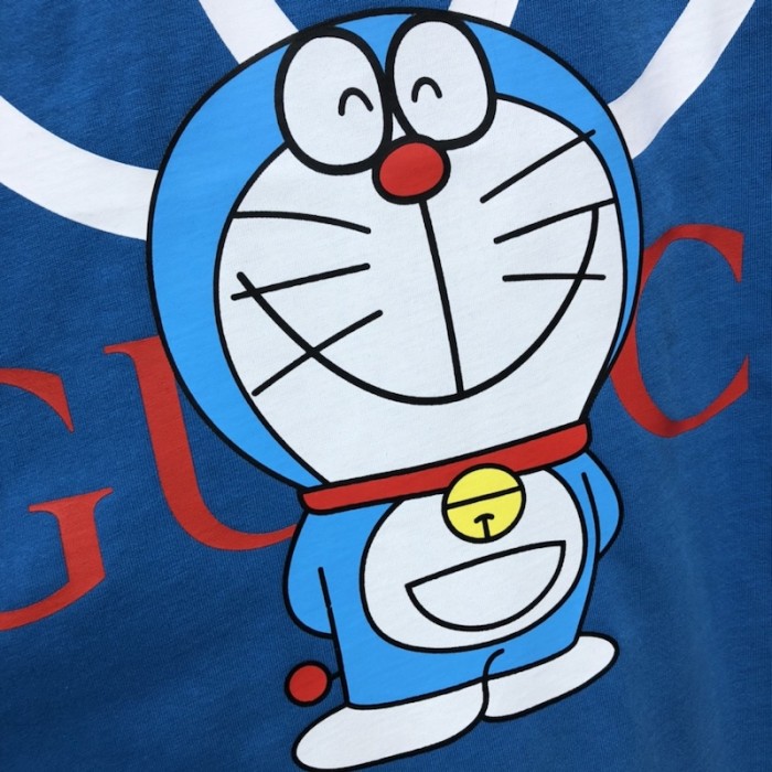 doraemon x G*u*i oversize t-shirt blue