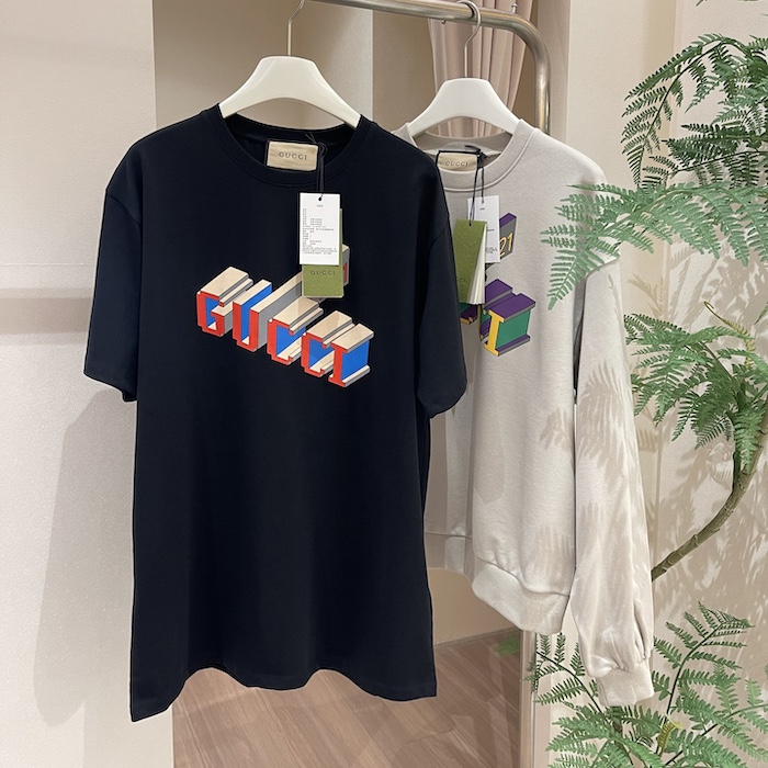 G*u*i cotton jersey t-shirt ‎black 771758