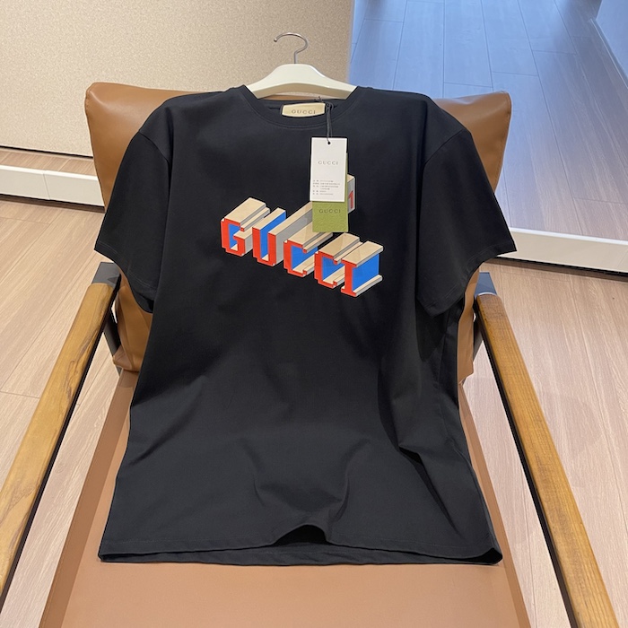 G*u*i cotton jersey t-shirt ‎black 771758