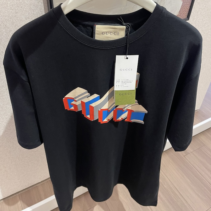 G*u*i cotton jersey t-shirt ‎black 771758