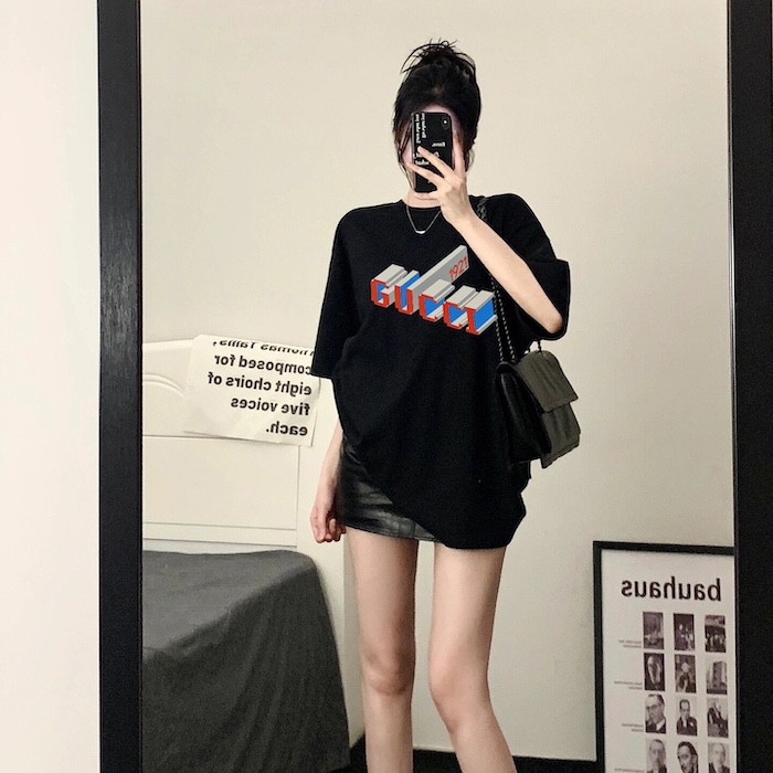 G*u*i cotton jersey t-shirt ‎black 771758