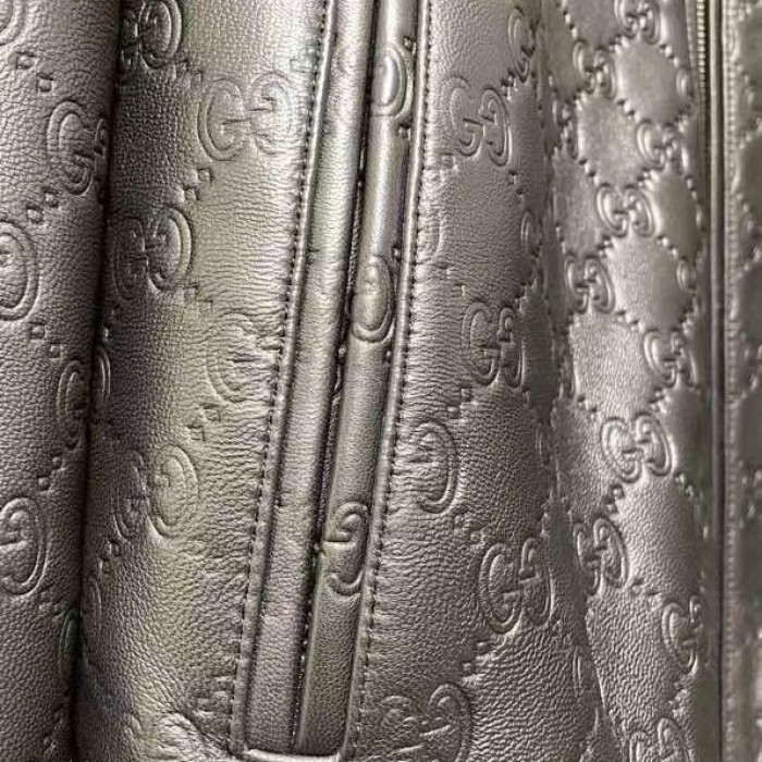 G*u*i gg leather bomber jacket 673925
