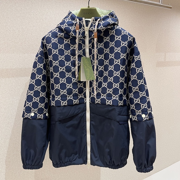 G*u*i gg ripstop fabric zip jacket ‎742811