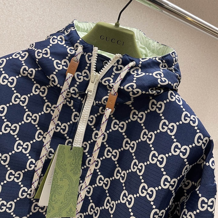 G*u*i gg ripstop fabric zip jacket ‎742811