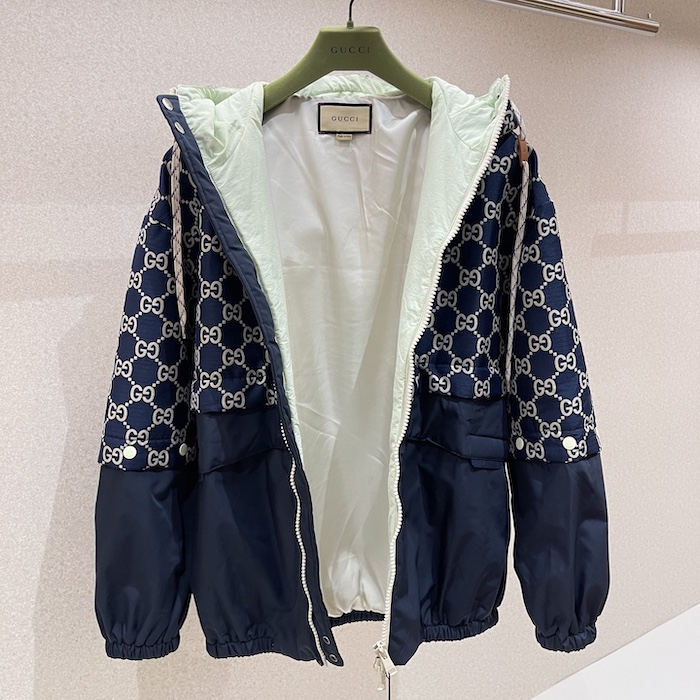 G*u*i gg ripstop fabric zip jacket ‎742811