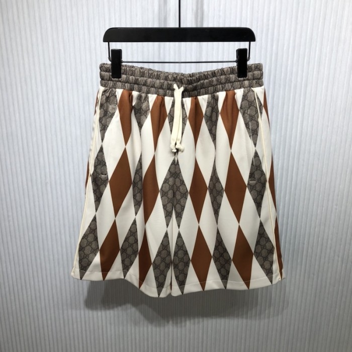 G*u*i gg rombus print neoprene shorts