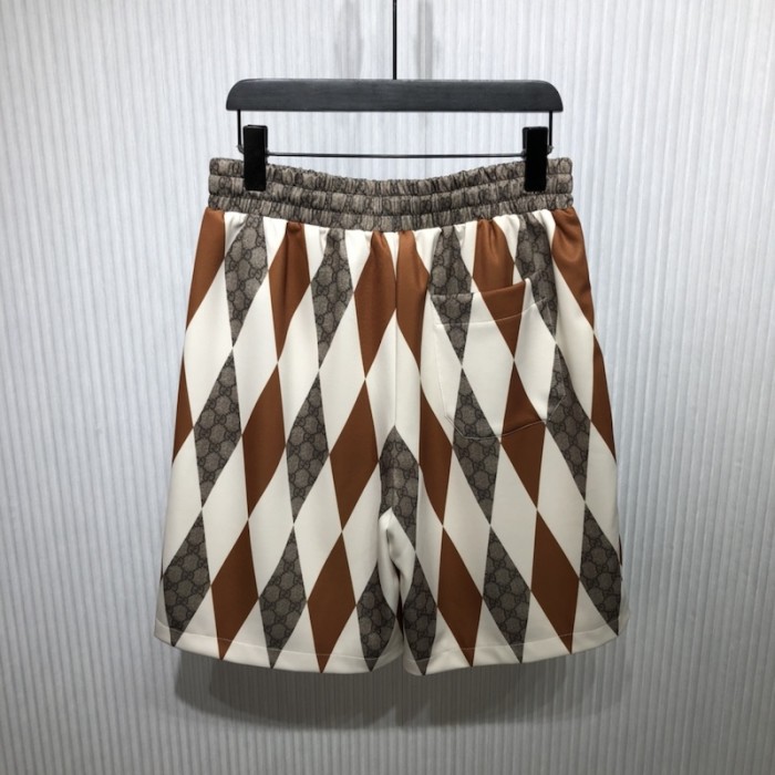 G*u*i gg rombus print neoprene shorts