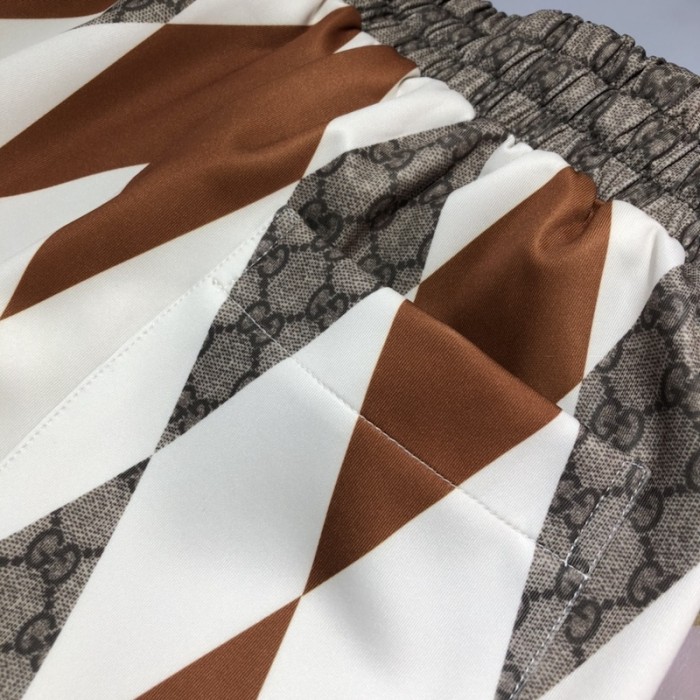 G*u*i gg rombus print neoprene shorts