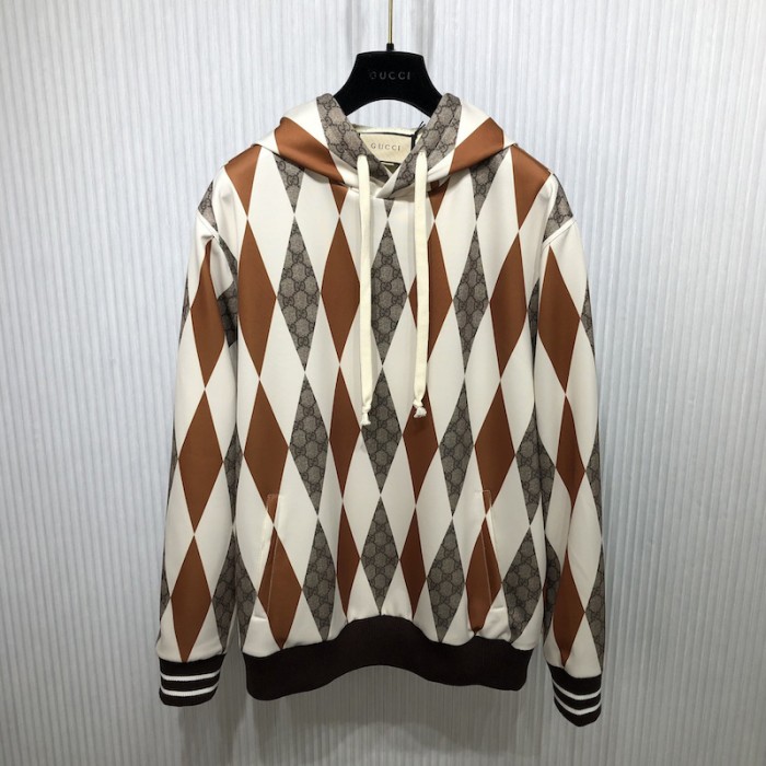 G*u*i gg rombus print neoprene sweatshirt