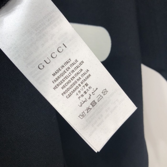 G*u*i oversize t-shirt with G*u*i logo black 457095