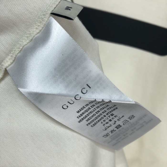 G*u*i oversize t-shirt with G*u*i logo ivory 457095