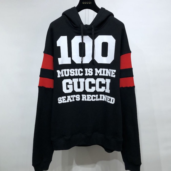 G*u*i 100 cotton hoodies black
