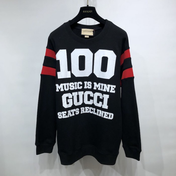 G*u*i 100 cotton sweatshirt black