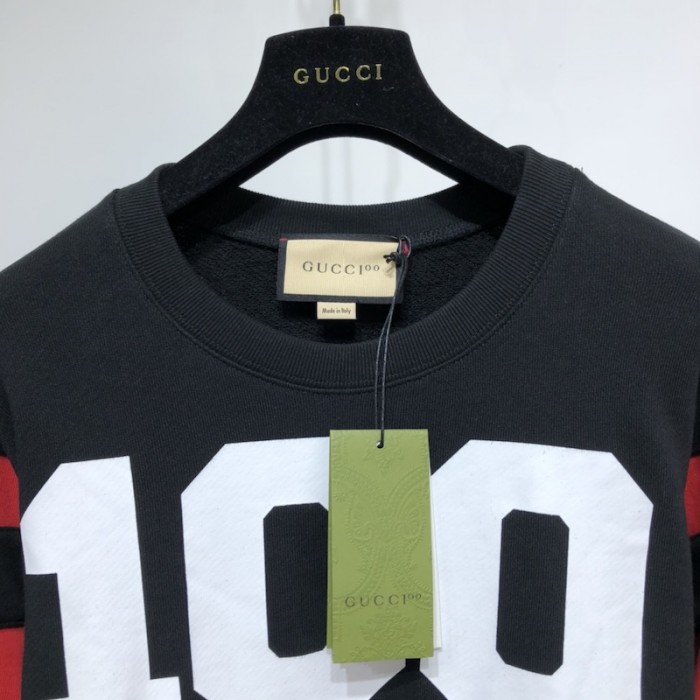 G*u*i 100 cotton sweatshirt black