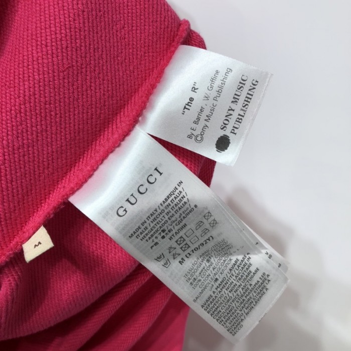 G*u*i 100 cotton sweatshirt fuchsia