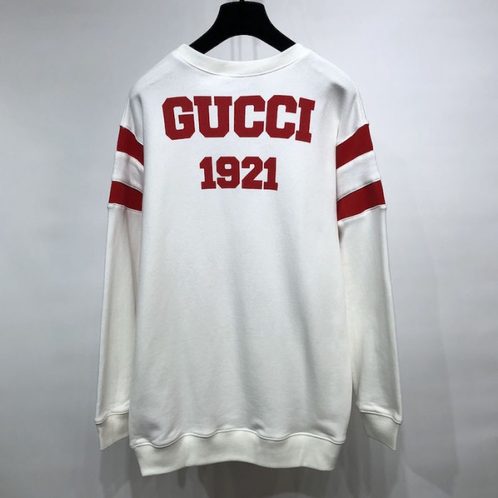 G*u*i 100 cotton sweatshirt white
