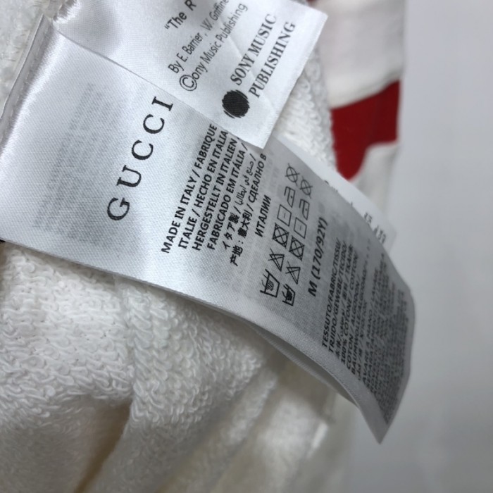 G*u*i 100 cotton sweatshirt white