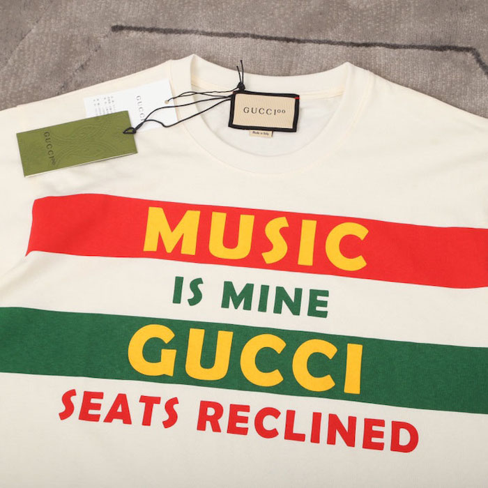 G*u*i 100 cotton t-shirt off white