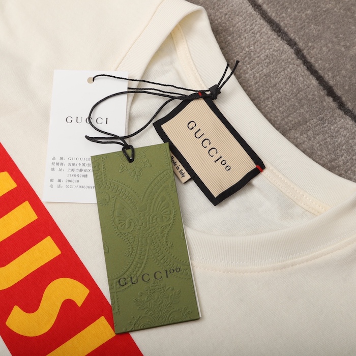 G*u*i 100 cotton t-shirt off white