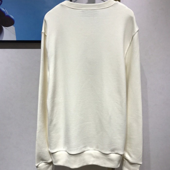 G*u*i oversize sweatershirt with classic G*u*i logo white