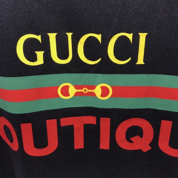 G*u*i boutique print oversize t-shirt black