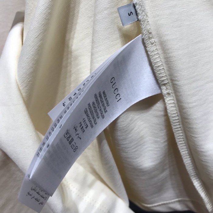 G*u*i boutique print oversize t-shirt off  white