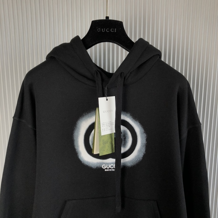 G*u*i cotton jersey hooded sweatshirt 770839