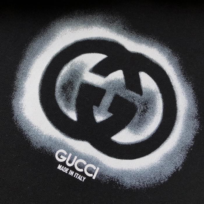G*u*i cotton jersey hooded sweatshirt 770839