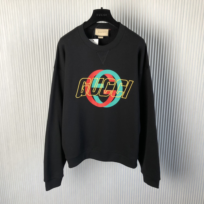 G*u*i cotton jersey long-sleeved t-shirt ‎774304