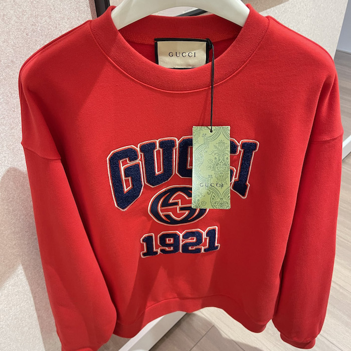 G*u*i cotton jersey sweatshirt with embroidery 768530