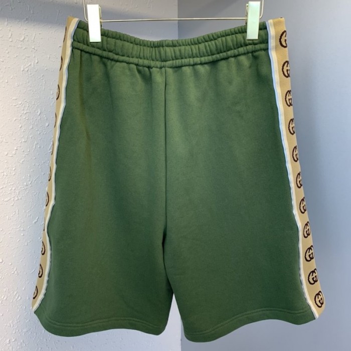 G*u*i cotton jersey short green