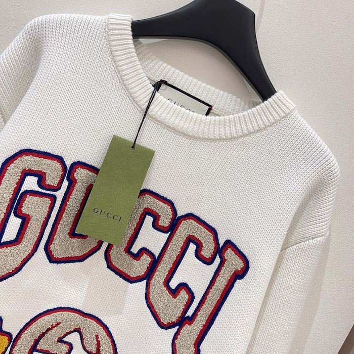 G*u*i cotton jumper with embroidery 770832