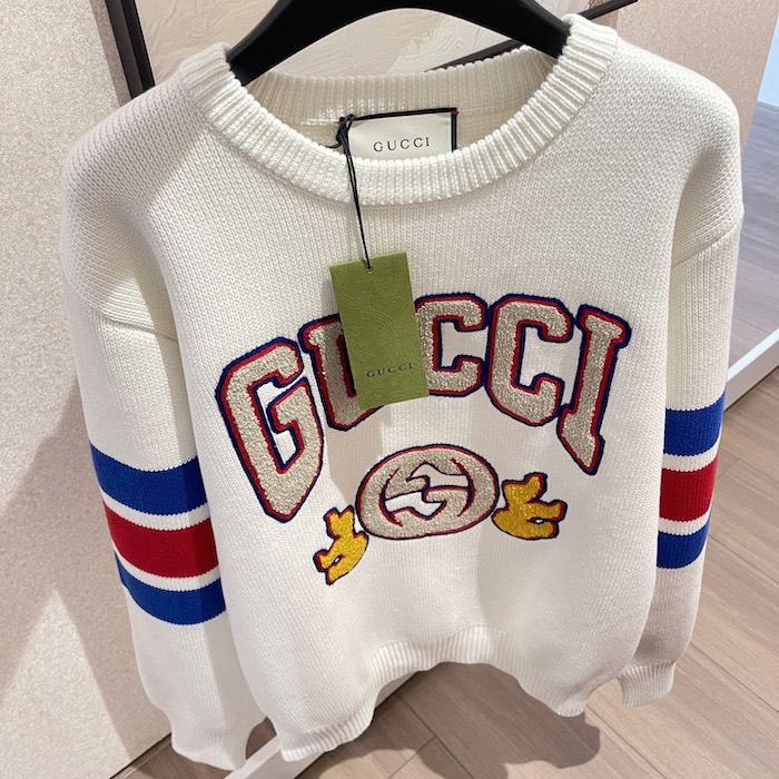 G*u*i cotton jumper with embroidery 770832