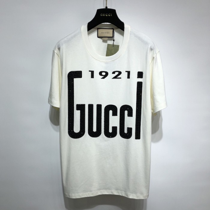 G*u*i crystal ''1921 G*u*i'' cotton t-shirt