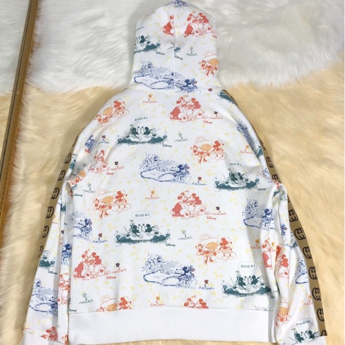 G*u*i x disney mickey mouse-print pullover hoodie