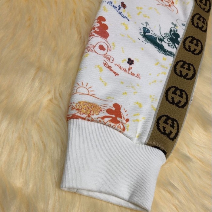 G*u*i x disney mickey mouse-print pullover hoodie