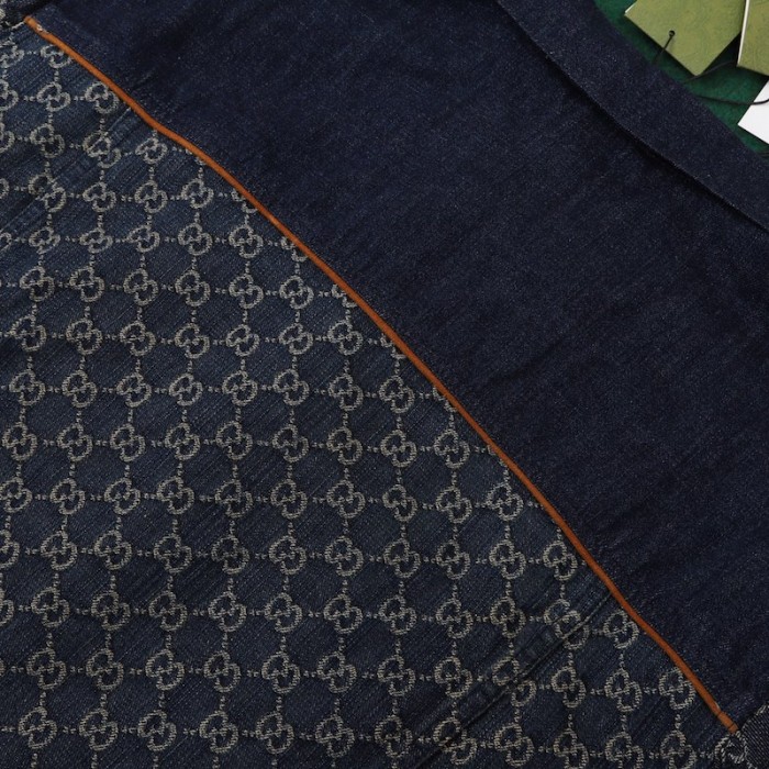 G*u*i eco washed organic denim jacket