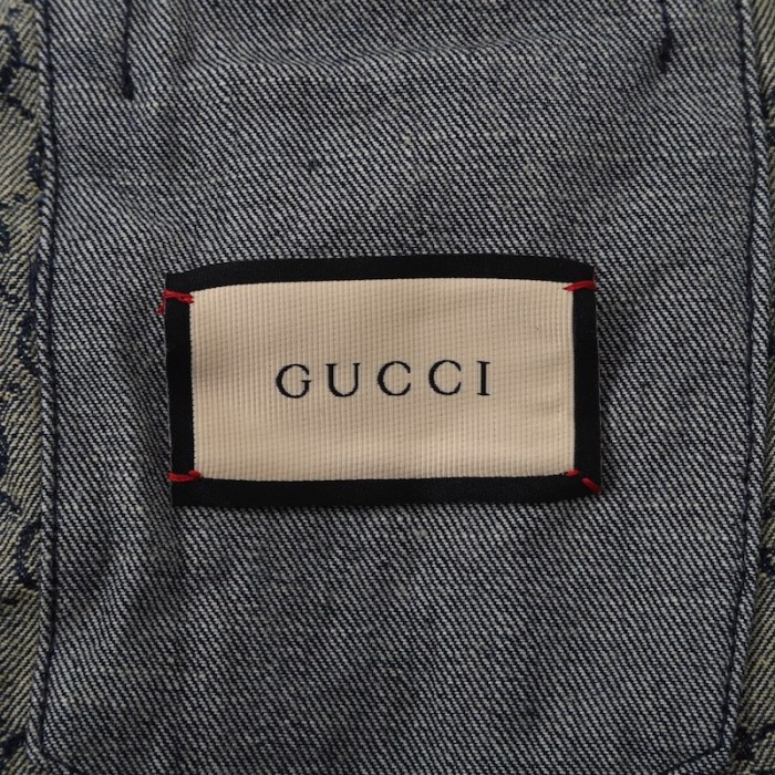 G*u*i eco washed organic denim jacket