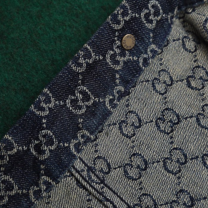 G*u*i eco washed organic denim jacket