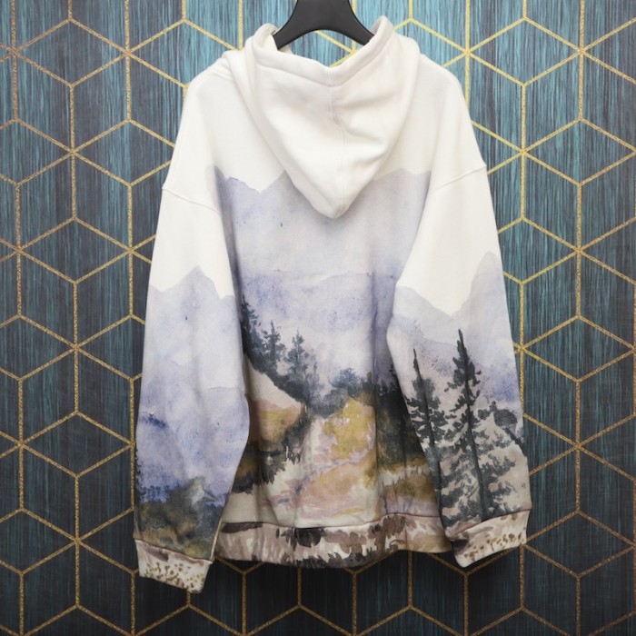 the north face x G*u*i forest print sweatshirt