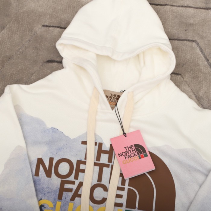 the north face x G*u*i forest print sweatshirt