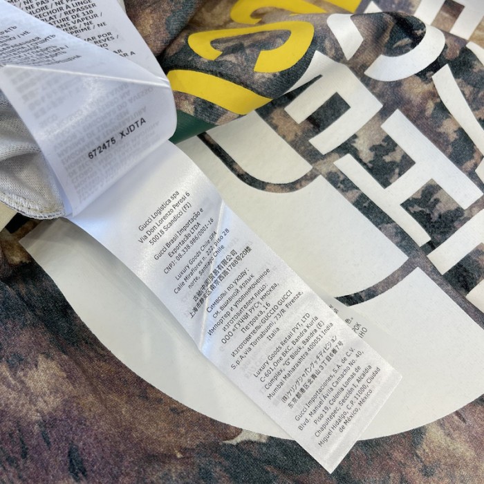 the north face x G*u*i forest print t shirt