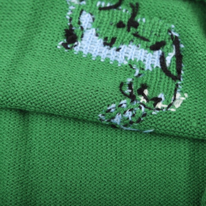 G*u*i freya hartas animal wool sweater green
