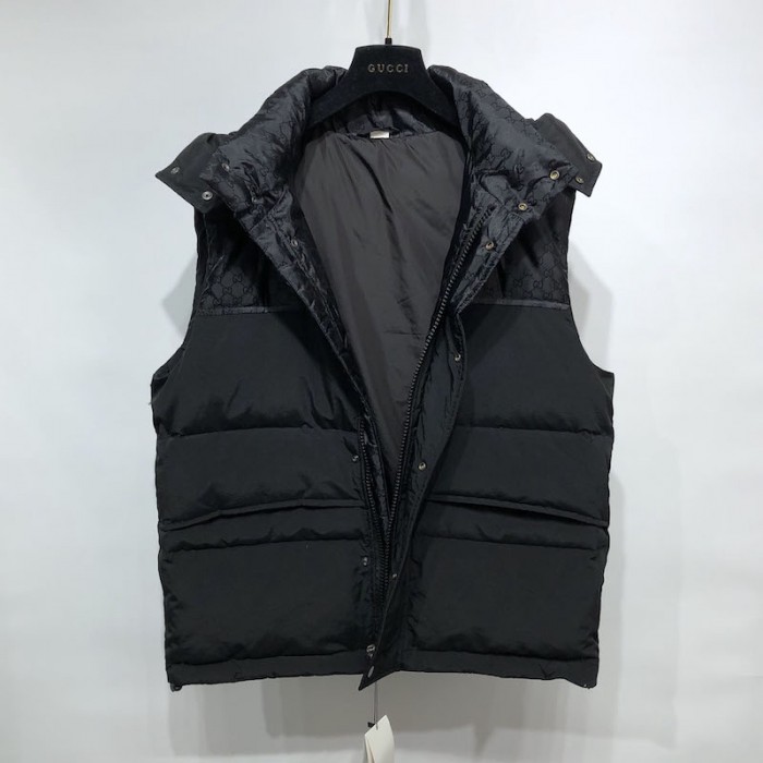G*u*i gg canvas coat vest black/black