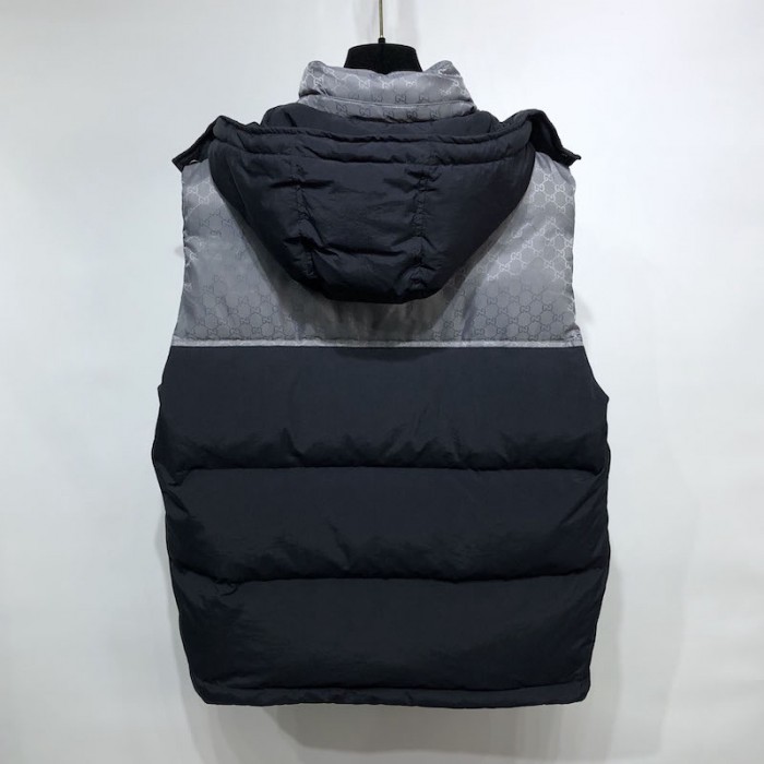G*u*i gg canvas coat vest black/silver
