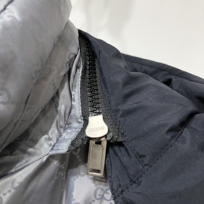 G*u*i gg canvas coat vest black/silver
