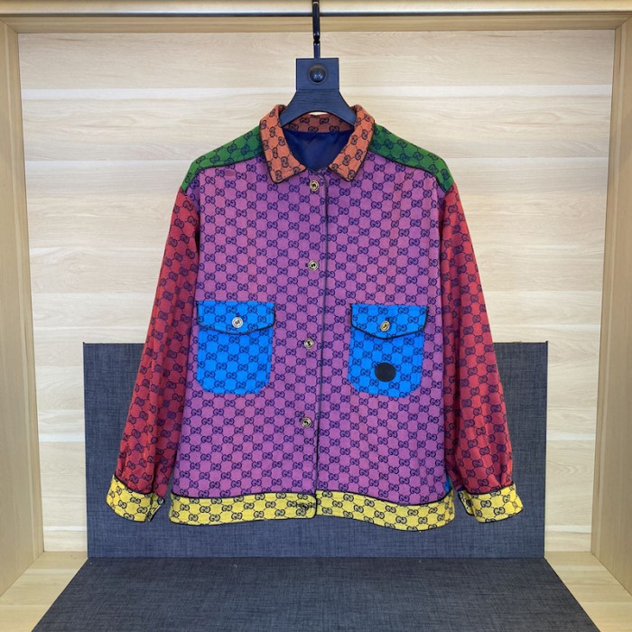 G*u*i gg multicolour denim jacket